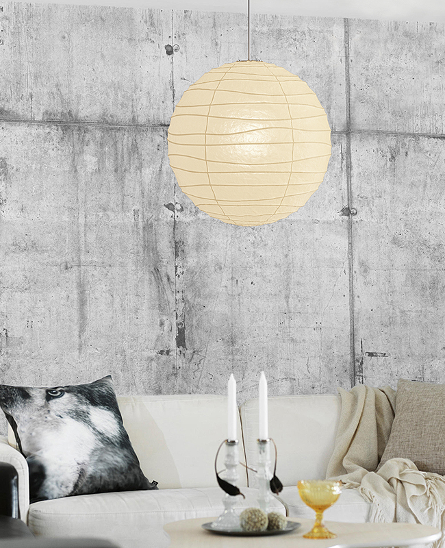 Noguchi 60D Ceiling Lamp by Akari Pendant Lamps