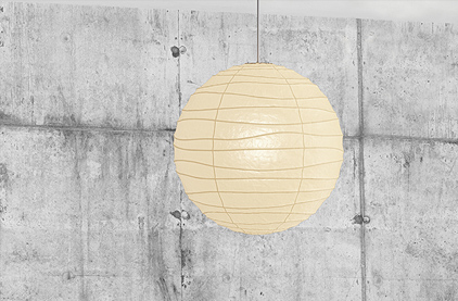 Noguchi 60D Ceiling Lamp by Akari Pendant Lamps