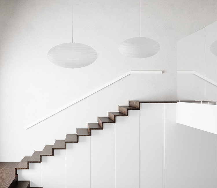 Noguchi  50EN/75EN/95EN Ceiling Lamp by Akari Pendant Lamps