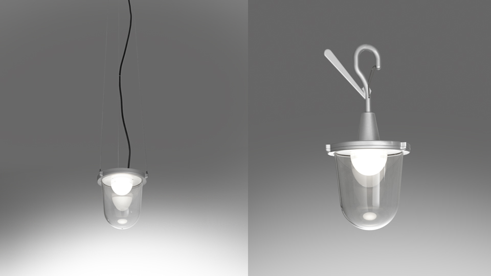 Tolomeo Outdoor Lantern Pendant Lamp by Artemide Lamps
