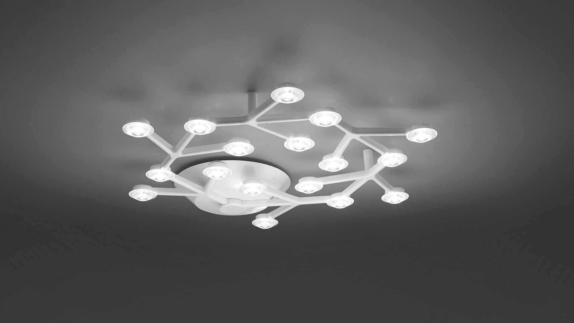 Led Net Circle Ceiling Lamp by Artemide Lamps