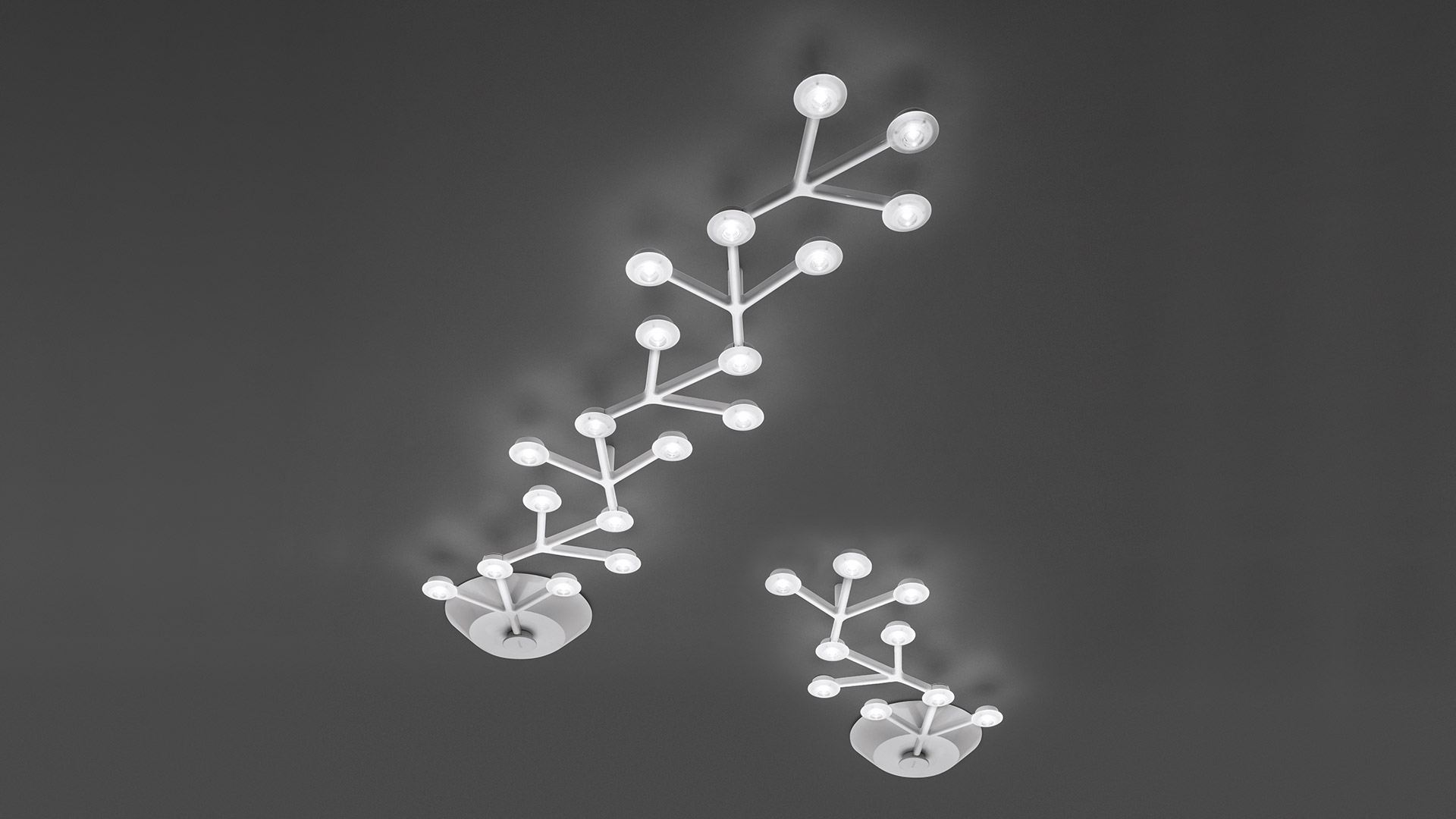 Led Net line 125 Ceiling Lamp by Artemide Lamps