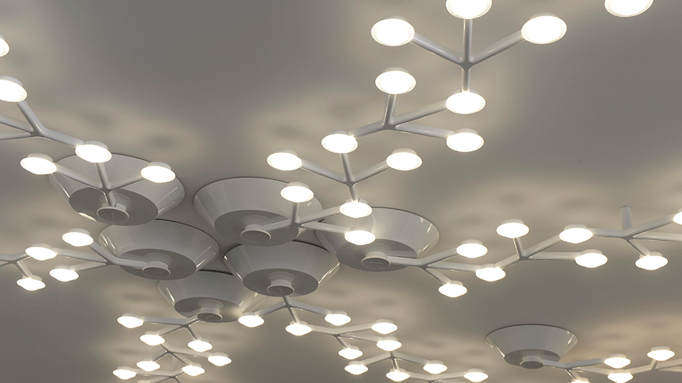 Led Net line 125 Ceiling Lamp by Artemide Lamps