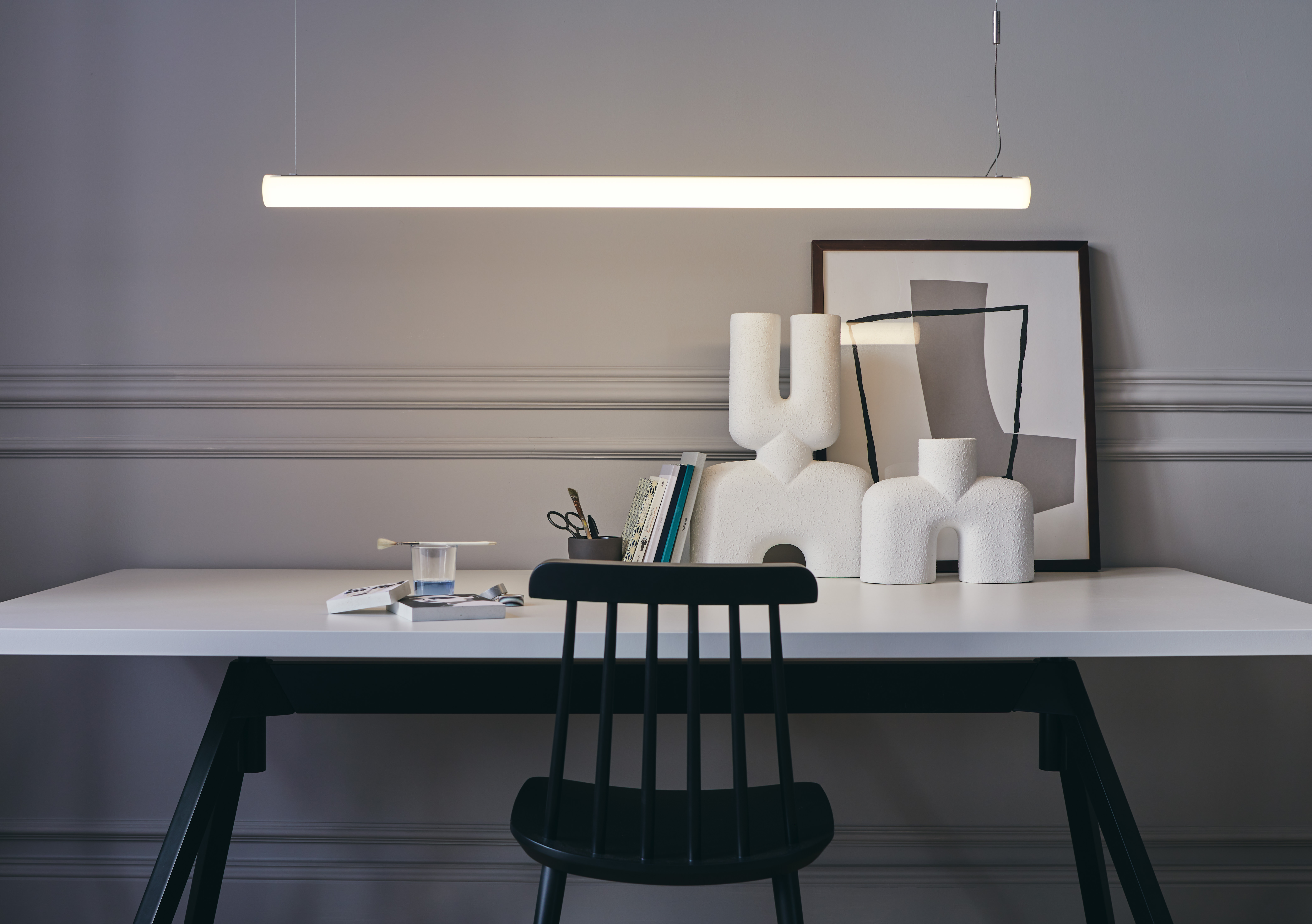 Alphabet of Linear Suspension Light by Artemide Lamps