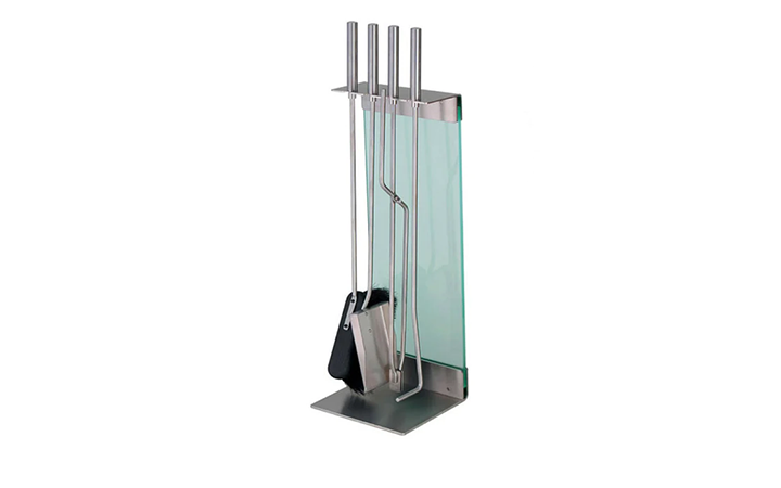 Sebastian Buscher Teras Fireplace Tools with Stand by Conmoto Accessories