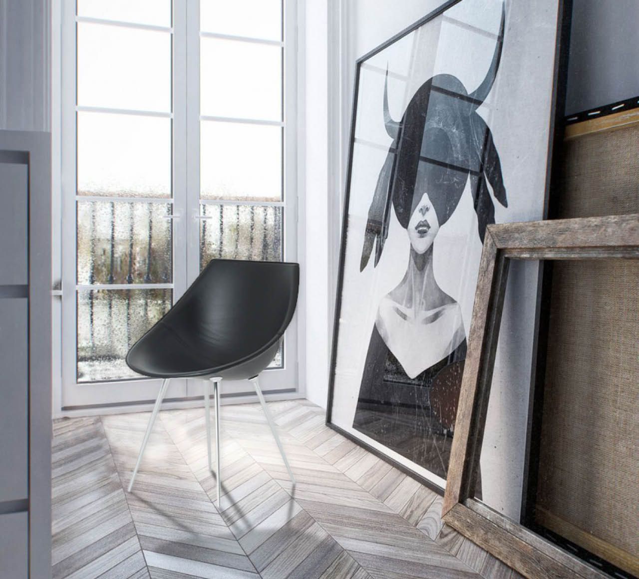 Lago Leather Chair by Driade Chairs