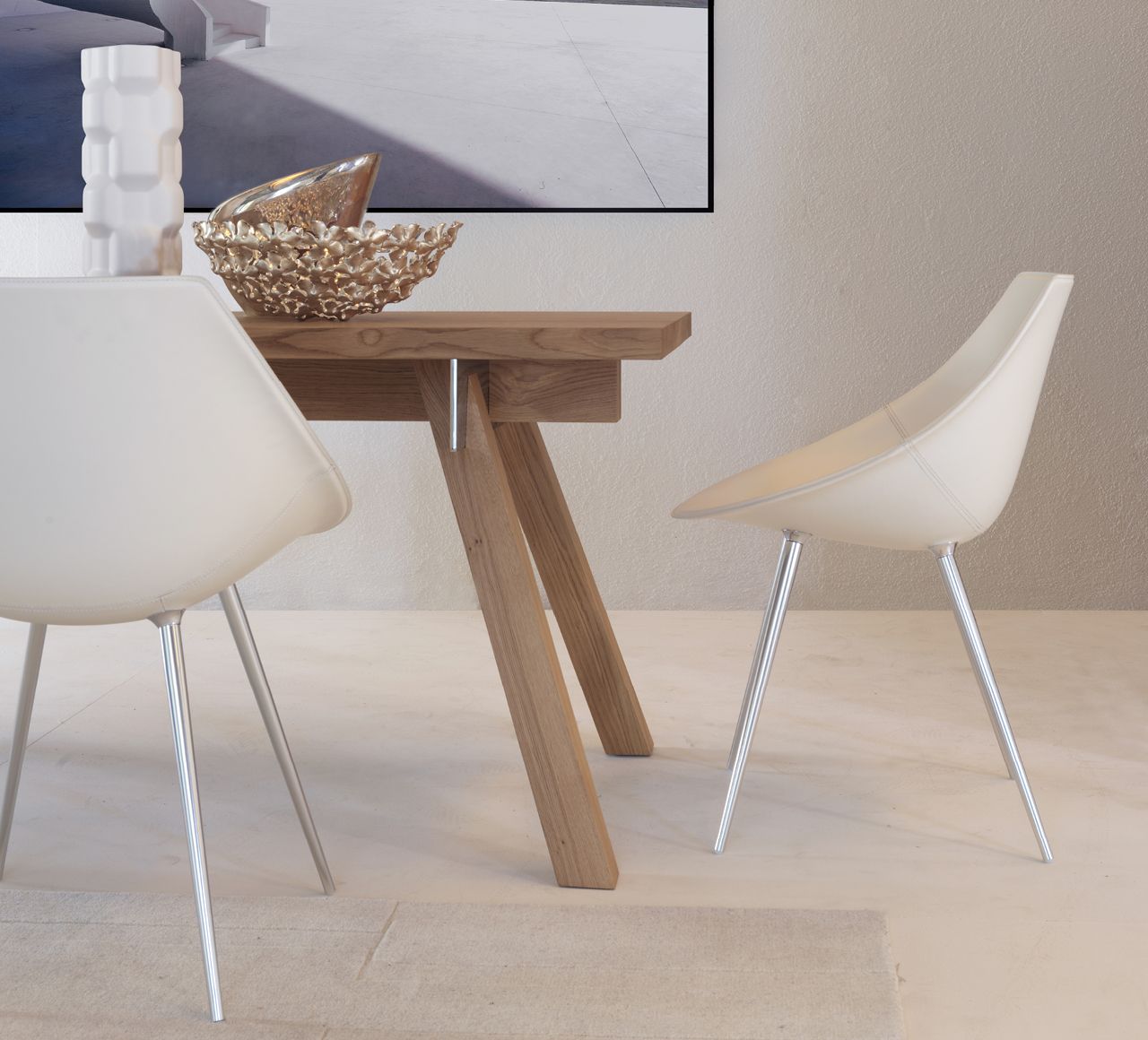 Lago Leather Chair by Driade Chairs