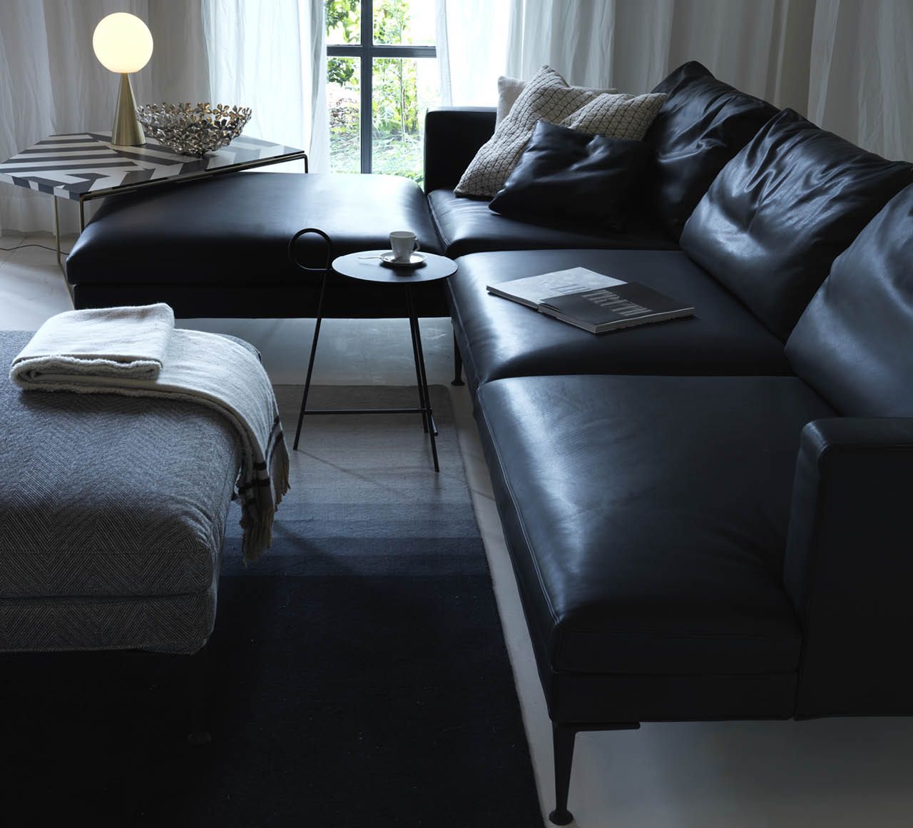 LIRICO Central element with right ottoman by Driade Sofas