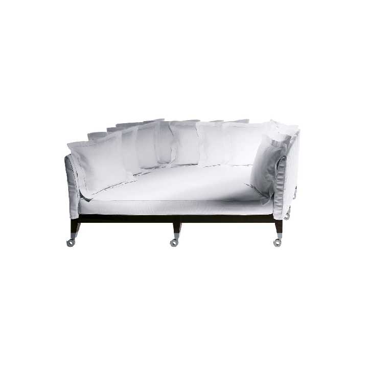 NEOZ Three-seater deep sofa with 12 throw cushions by Driade Armchairs And Sofas