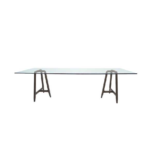 EASEL Base in solid Canaletto walnut wood by Driade Tables