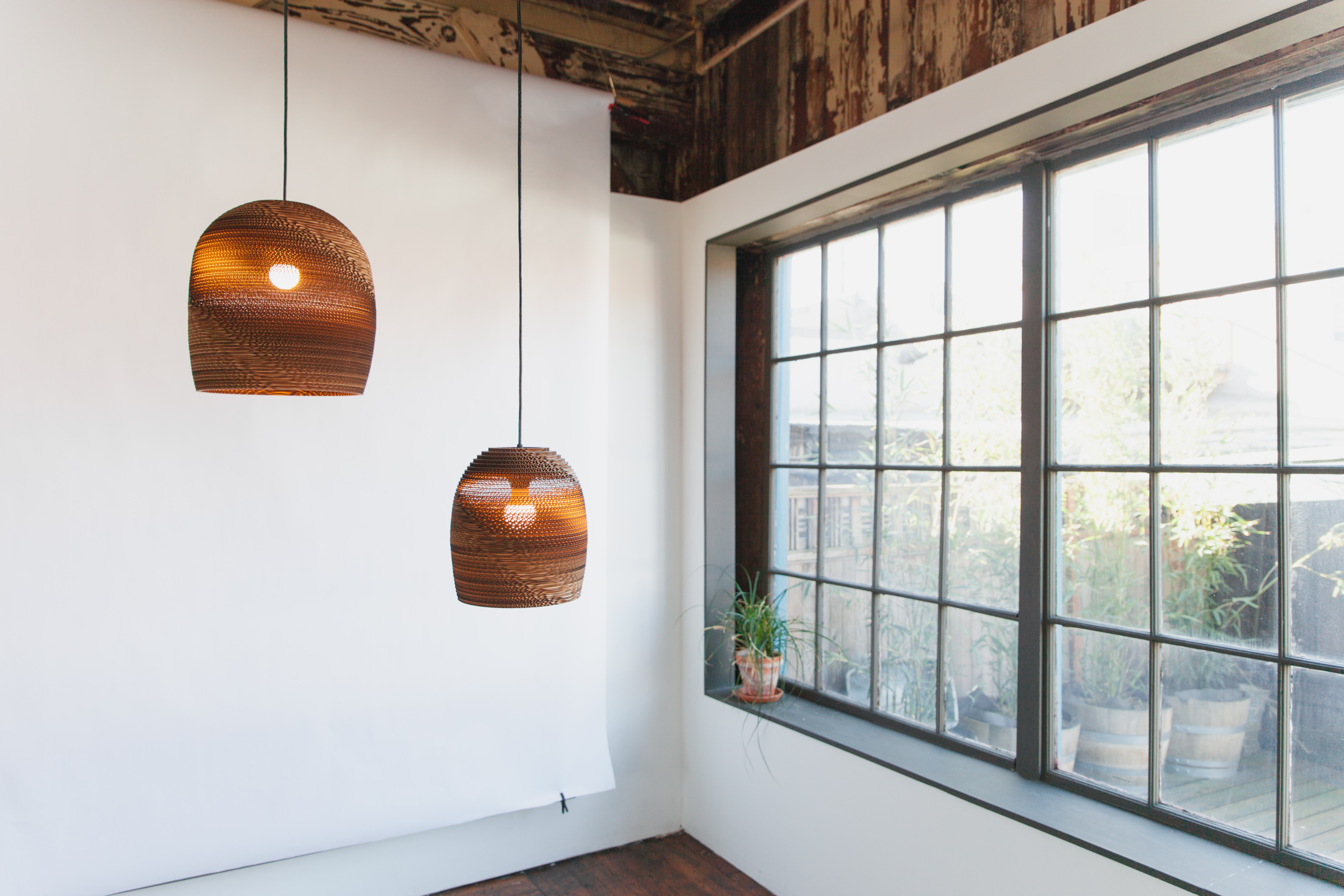 Scraplights Bell White Pendant Light by Graypants Pendant Lamps