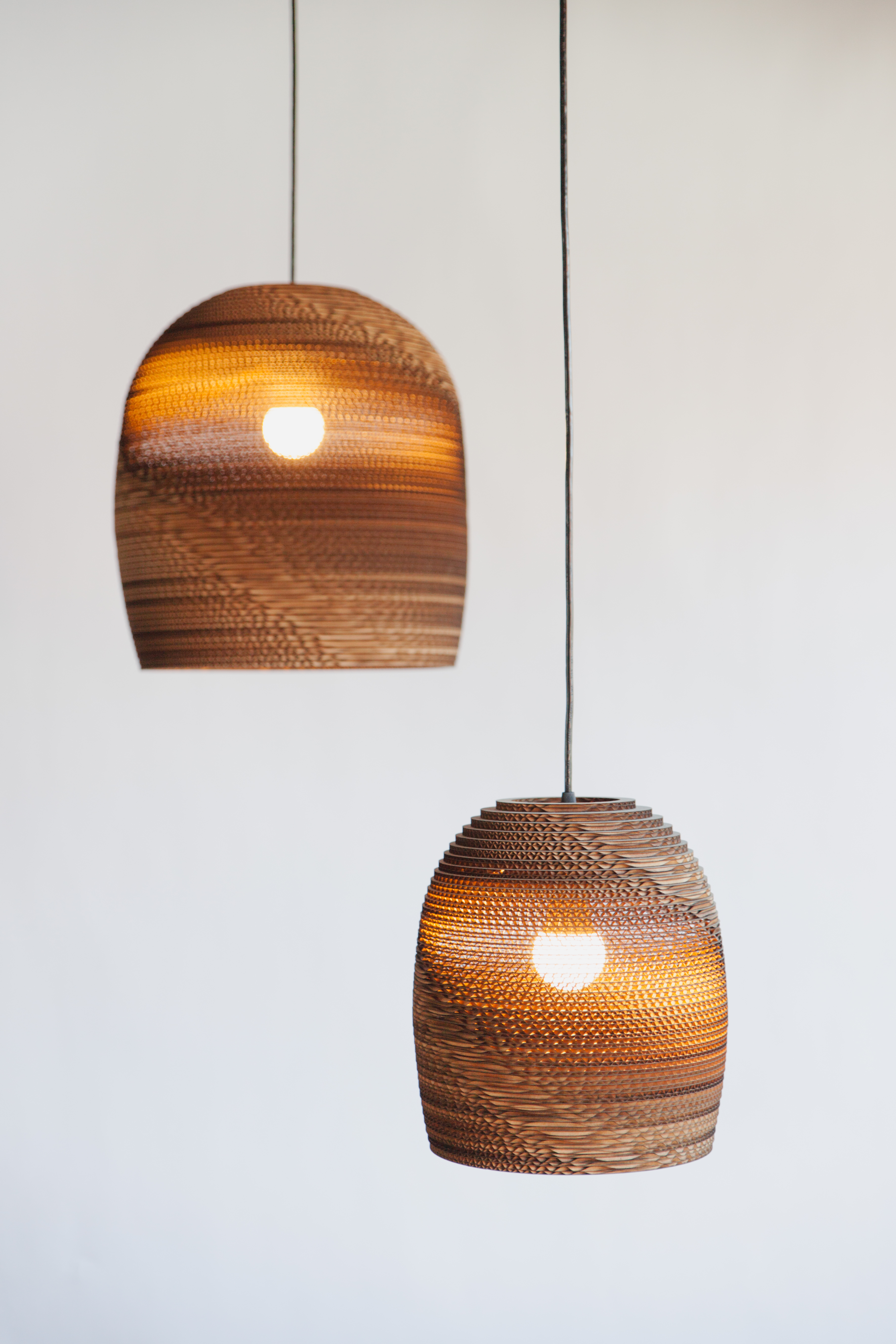 Scraplights Bell Natural Pendant Light by Graypants Pendant Lamps