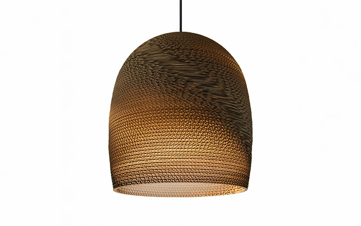 Scraplights Bell Natural Pendant Light by Graypants Pendant Lamps