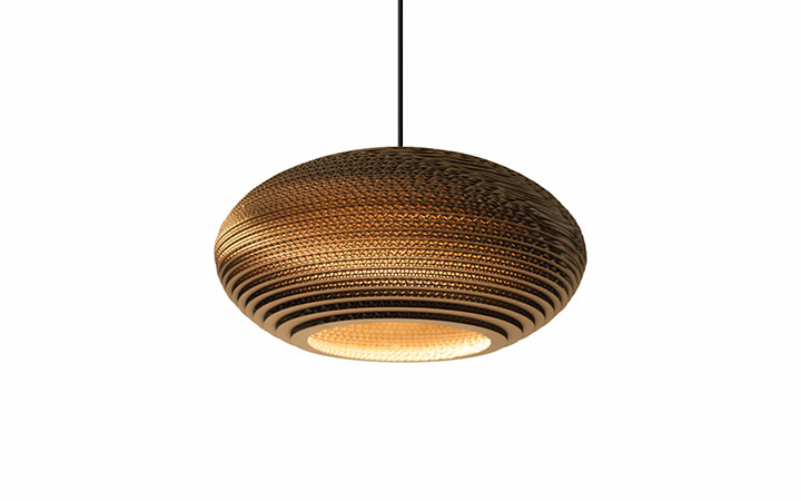 Scraplights Disc Natural Pendant Light by Graypants Pendant Lamps