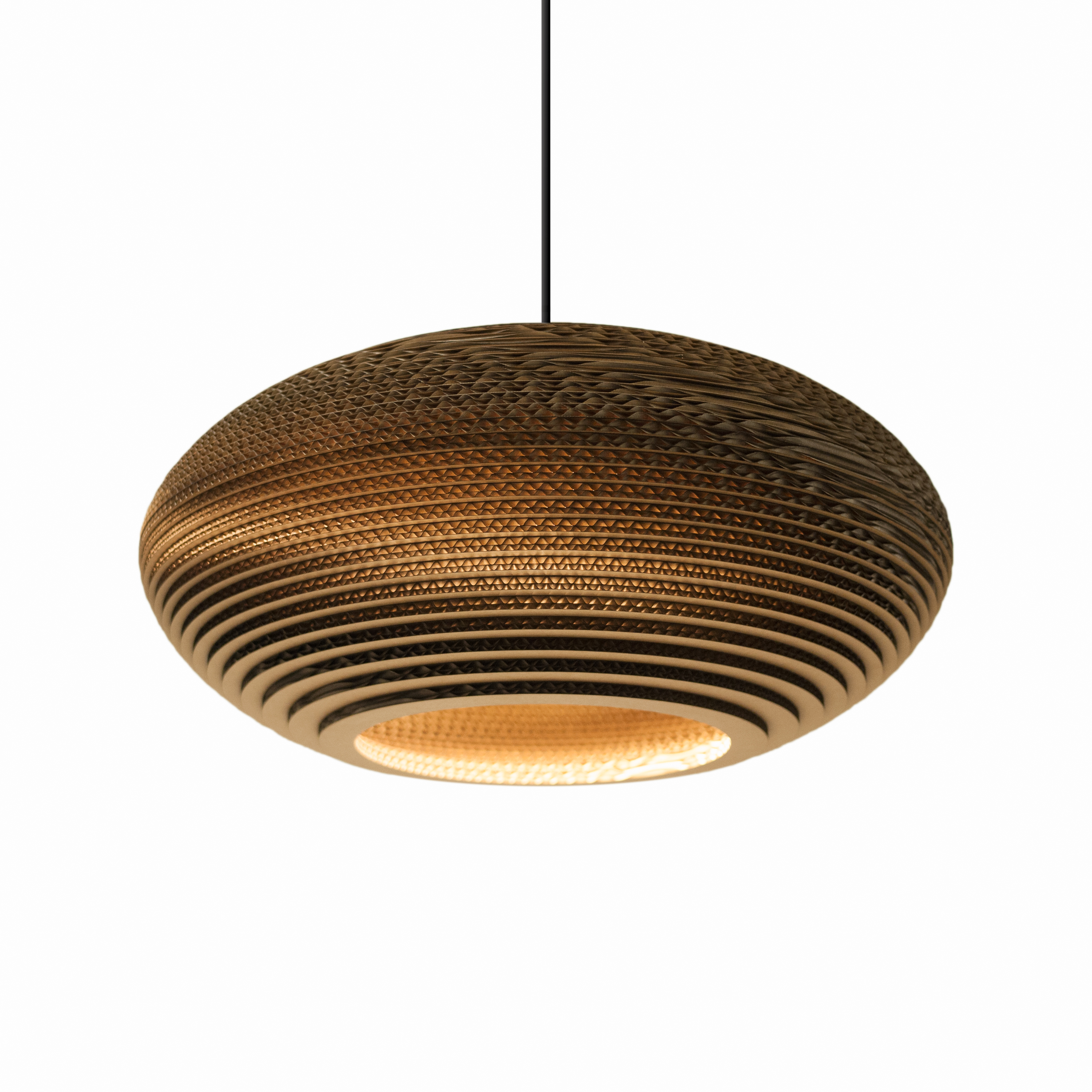 Scraplights Disc Natural Pendant Light by Graypants Pendant Lamps