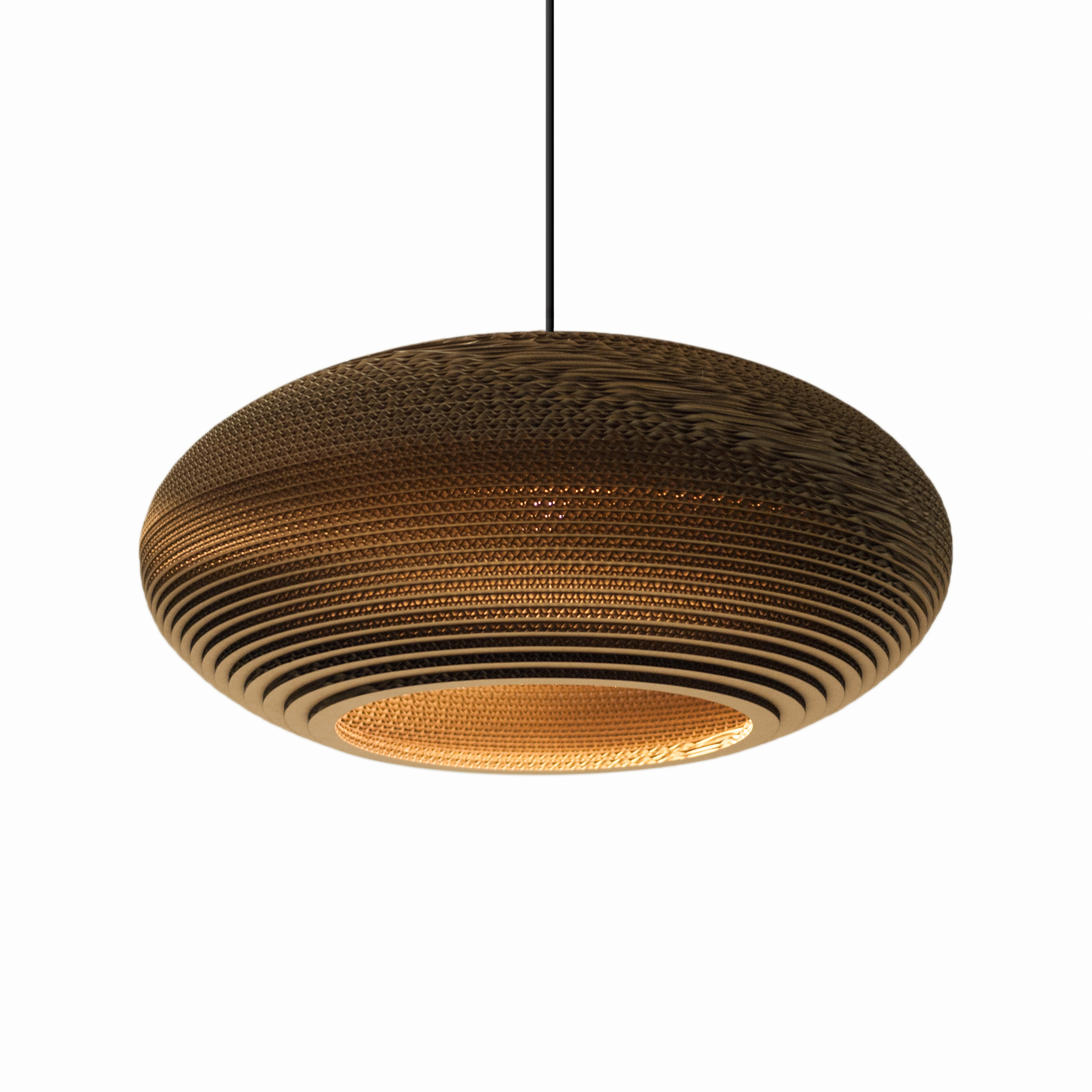 Scraplights Disc Natural Pendant Light by Graypants Pendant Lamps