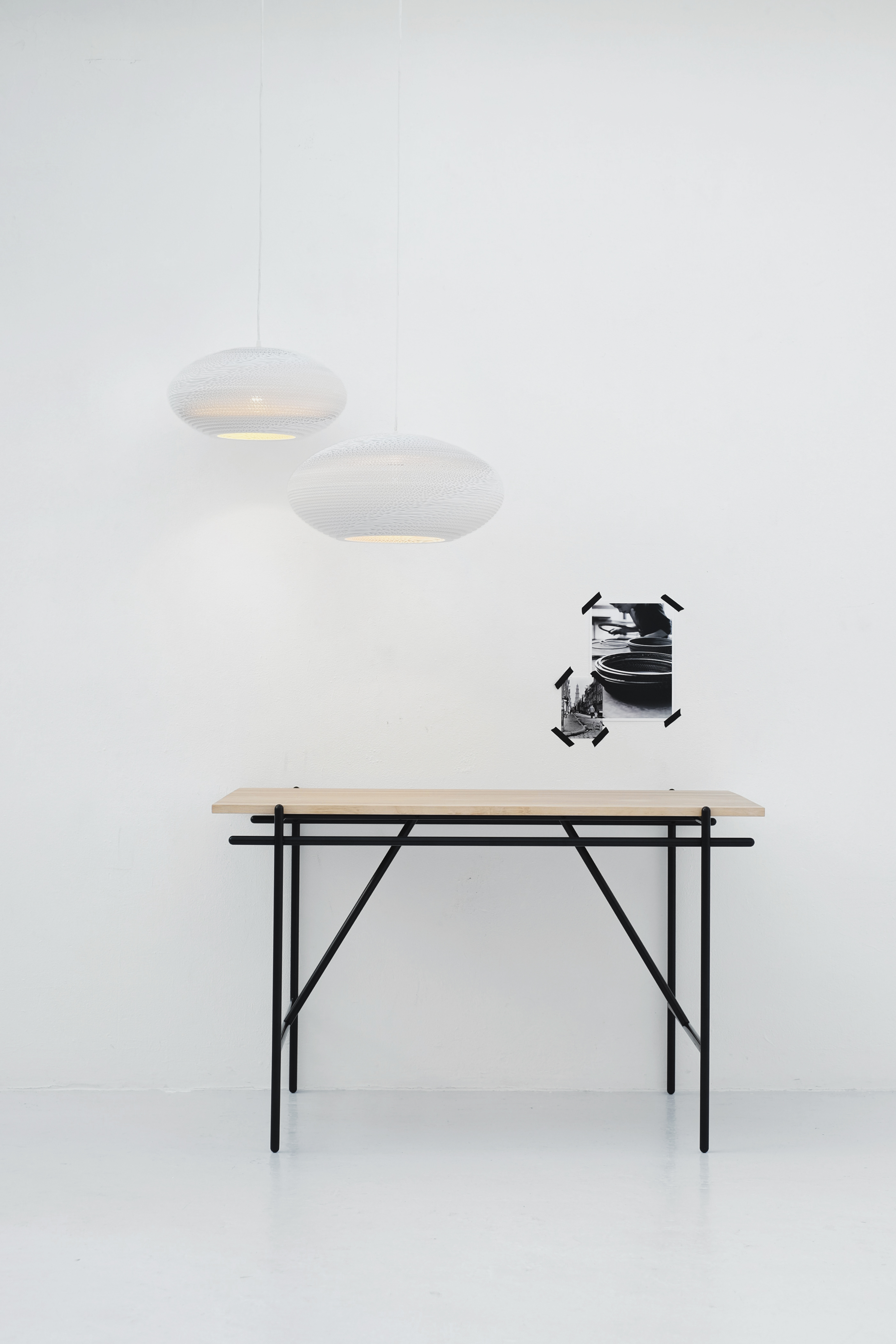 Scraplights Disc White Pendant Light by Graypants Pendant Lamps