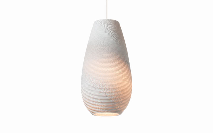 Scraplights Drop White Pendant Light by Graypants Pendant Lamps