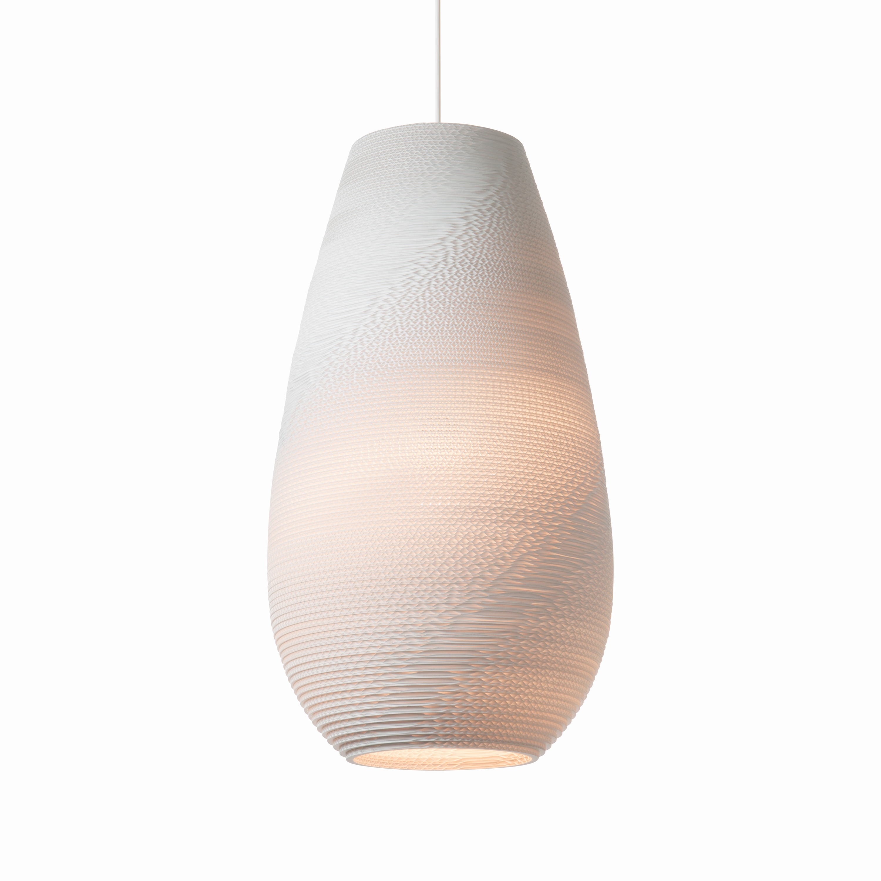 Scraplights Drop White Pendant Light by Graypants Pendant Lamps