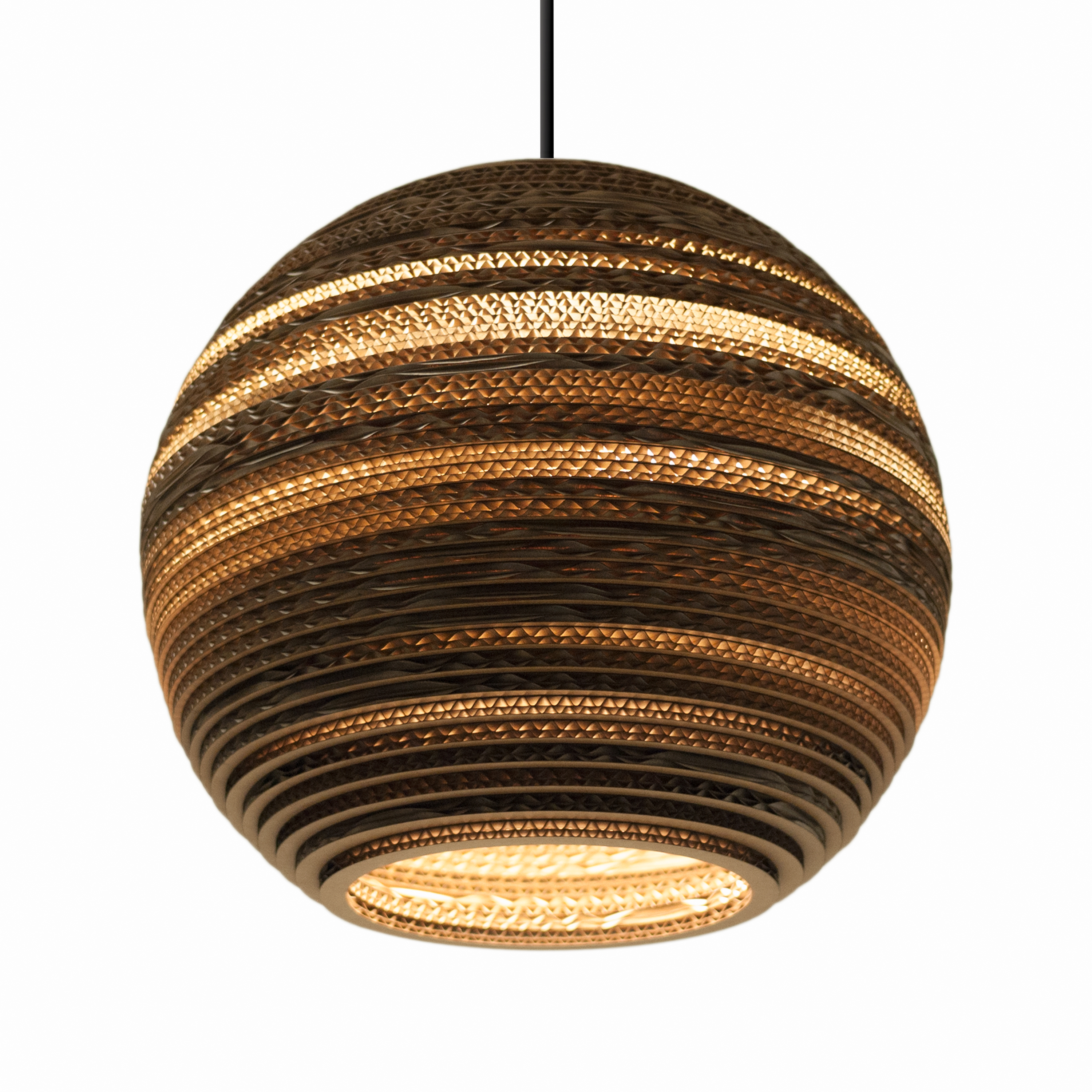 Scraplights Moon Natural Pendant Light by Graypants Pendant Lamps