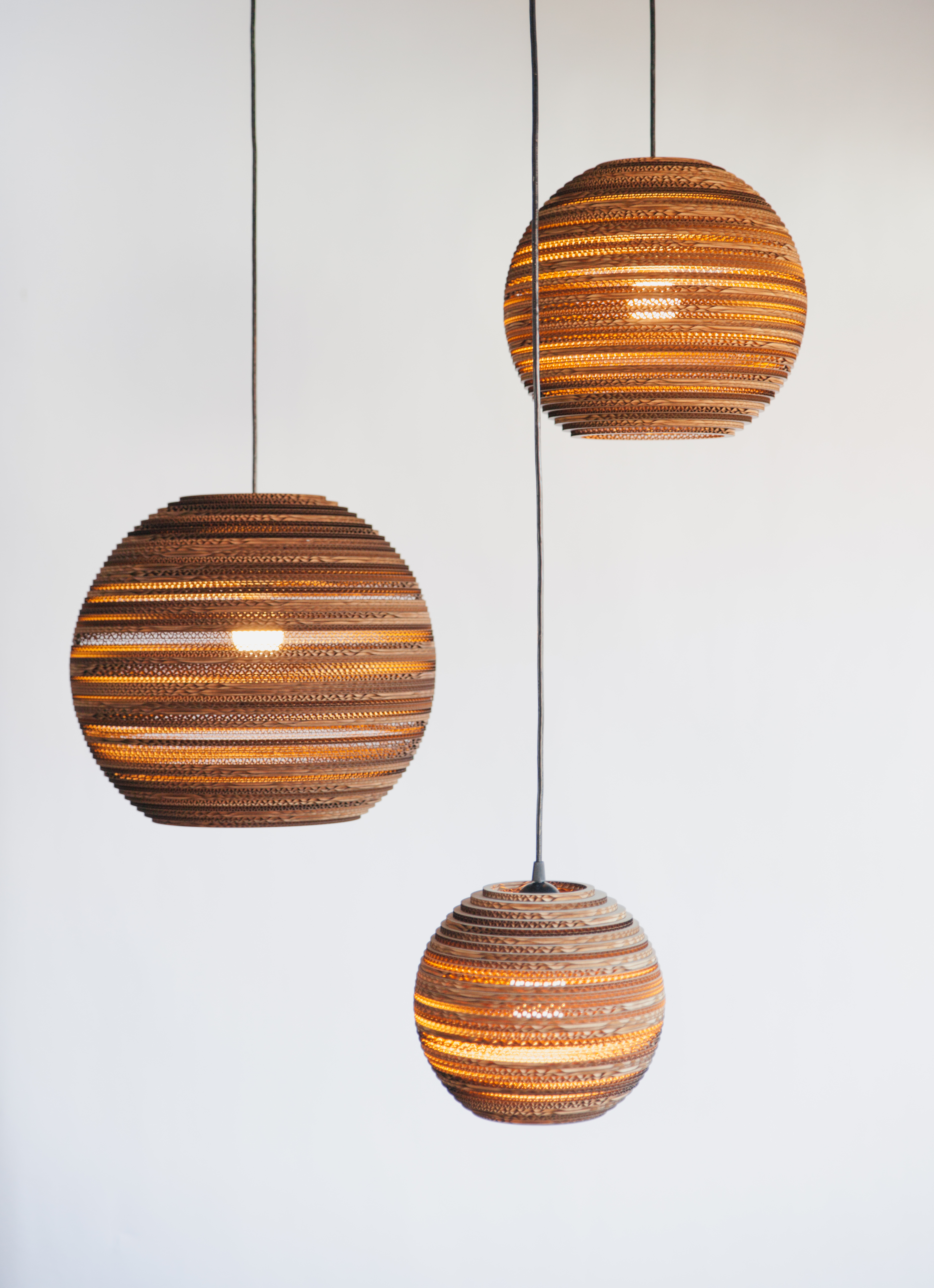 Scraplights Moon Natural Pendant Light by Graypants Pendant Lamps