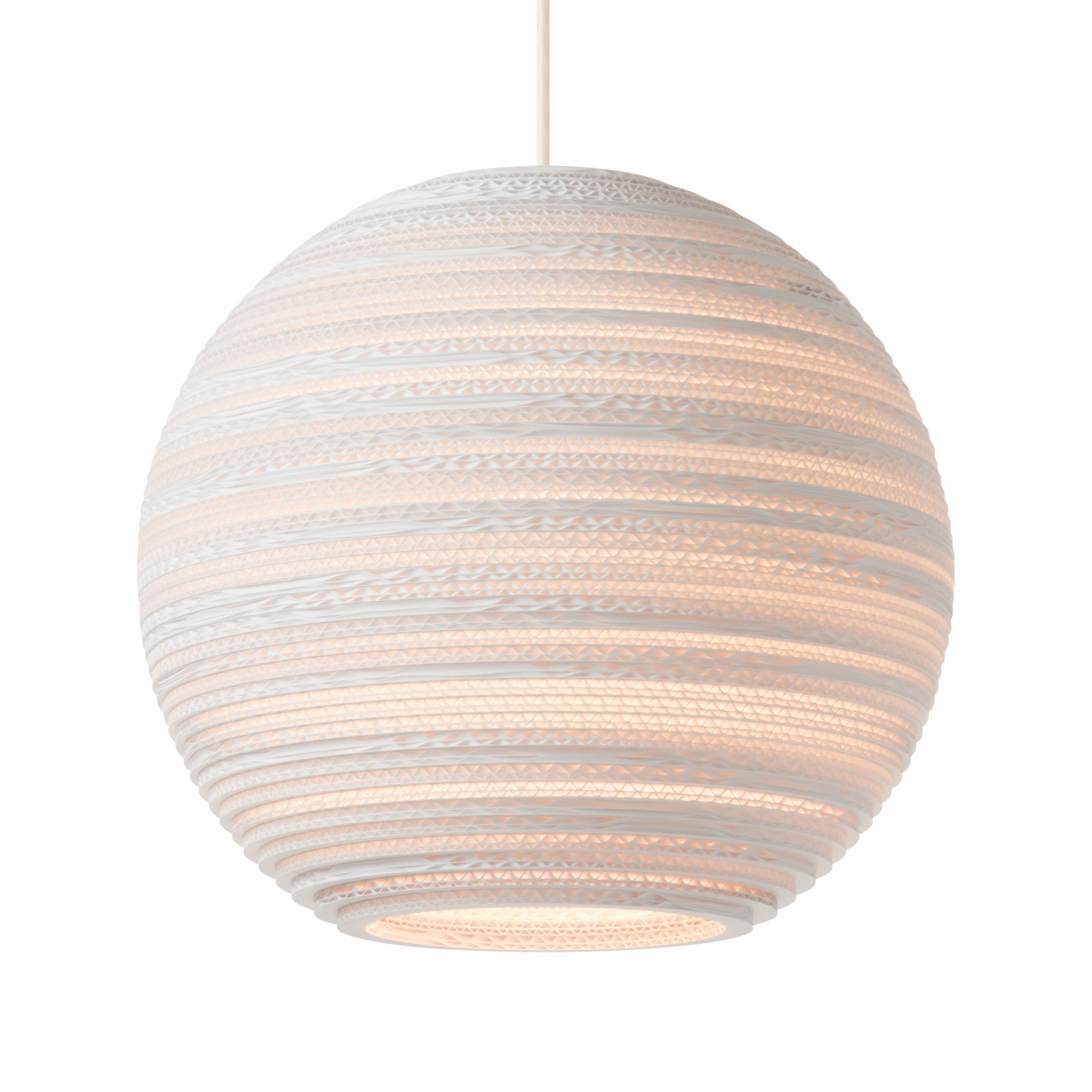 Scraplights Moon White Pendant Light by Graypants Pendant Lamps