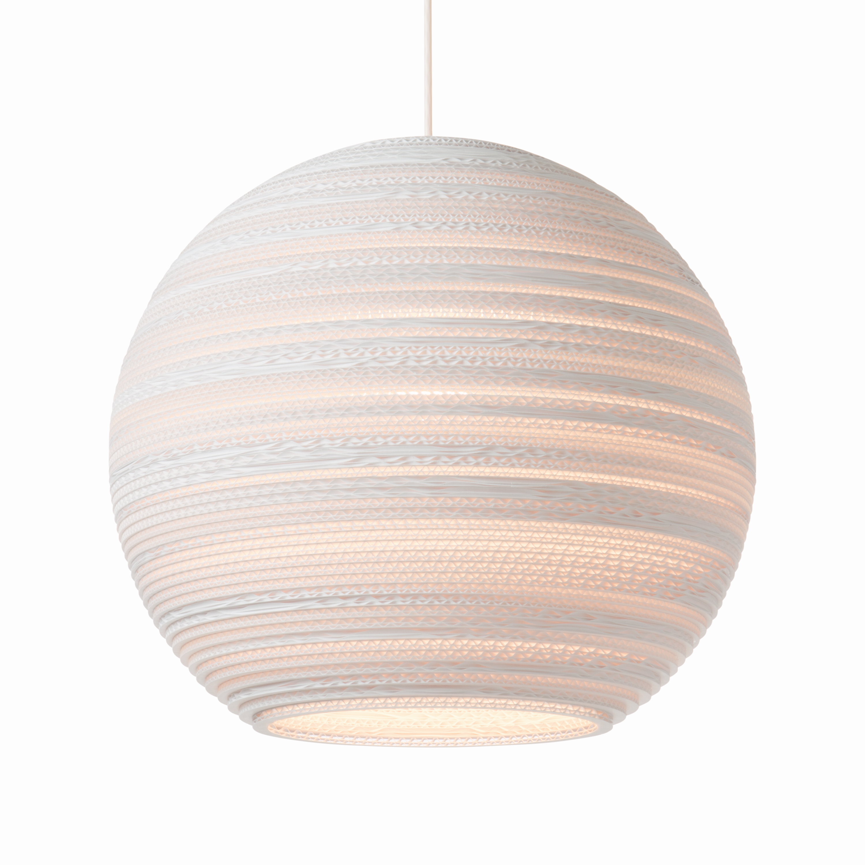Scraplights Moon White Pendant Light by Graypants Pendant Lamps