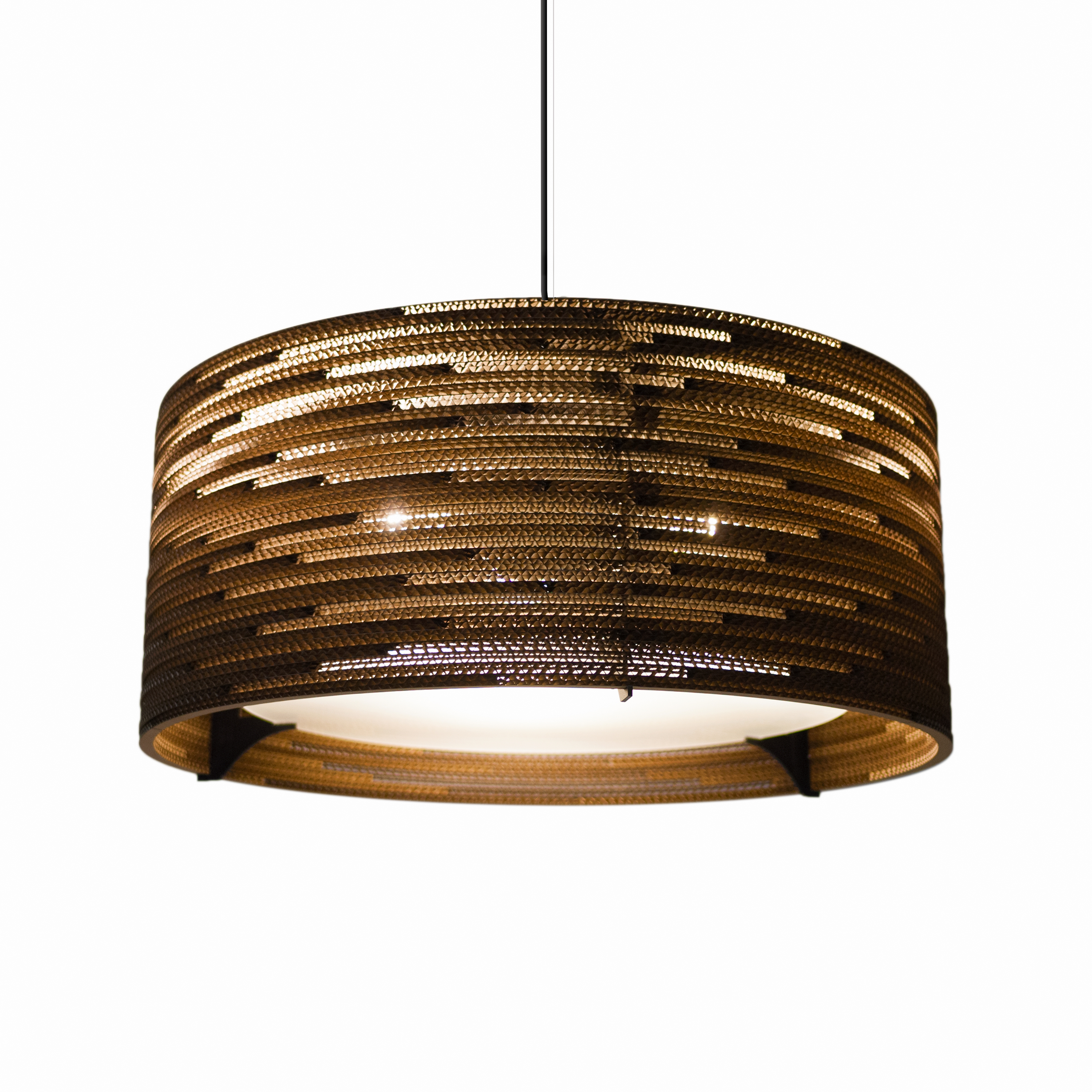 Drum Scraplights Natural Pendant Light by Graypants Pendant Lamps