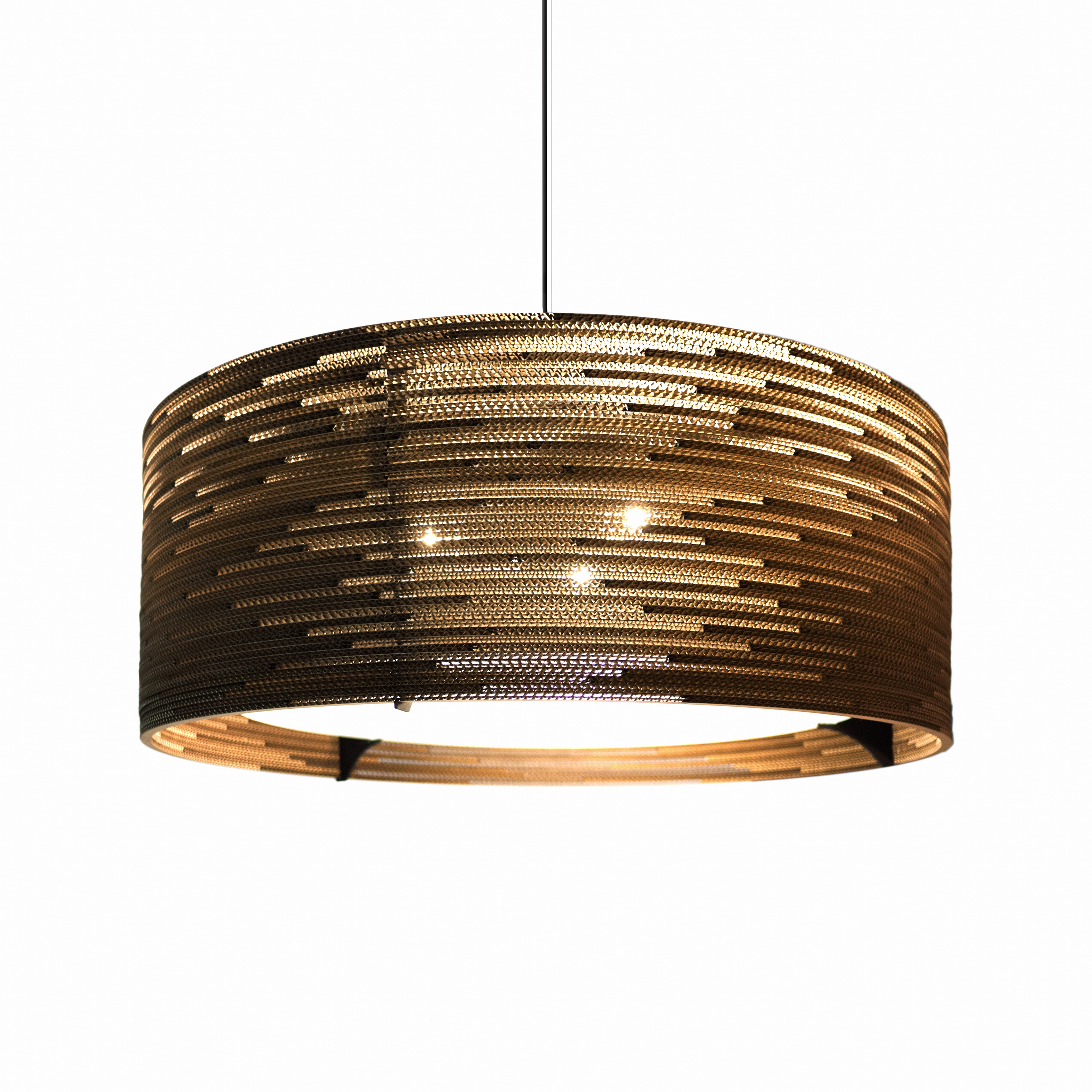 Drum Scraplights Natural Pendant Light by Graypants Pendant Lamps