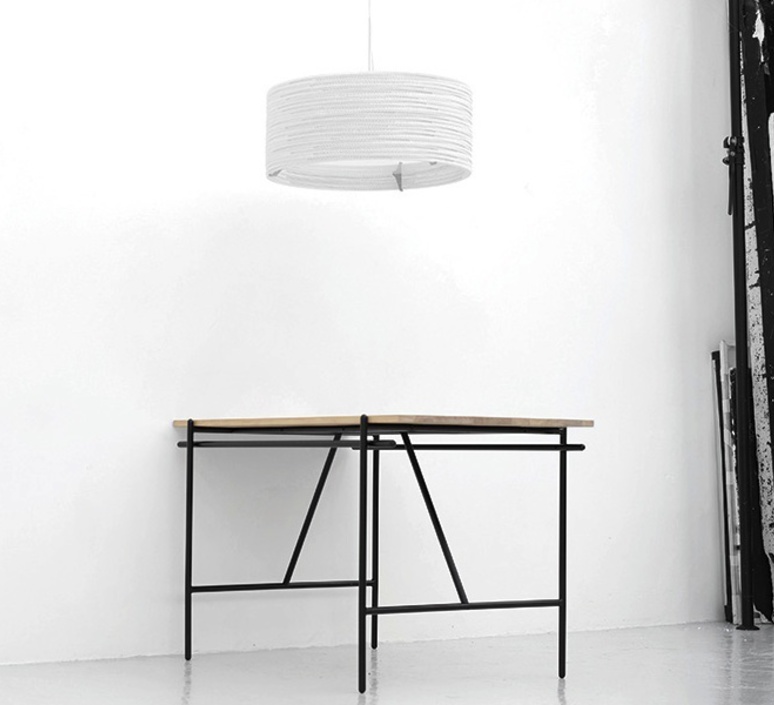 Drum Scraplights White Pendant Light by Graypants Pendant Lamps