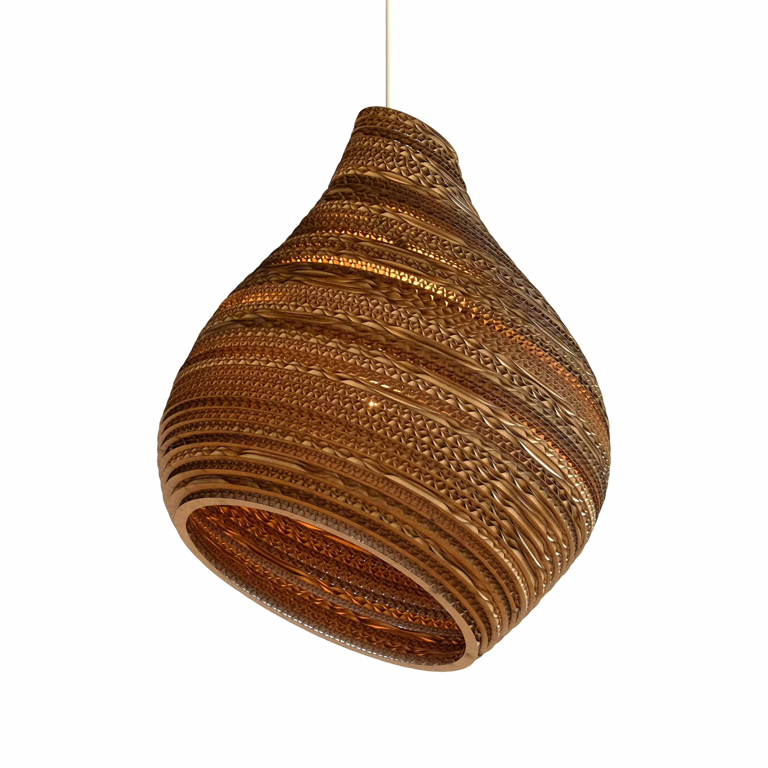 Hive Pendant Natural Scraplights by Graypants Pendant Lamps