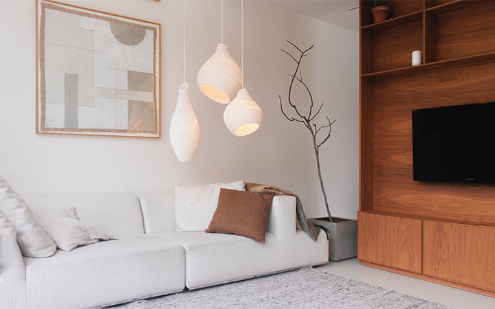 Hive Pendant White Scraplights by Graypants Pendant Lamps