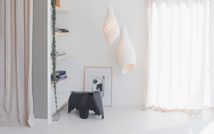Nest Pendant White Scraplights by Graypants Pendant Lamps