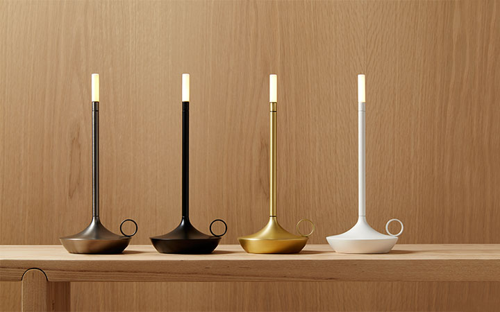 Wick LED Portable Lamp by Graypants Table Lamps