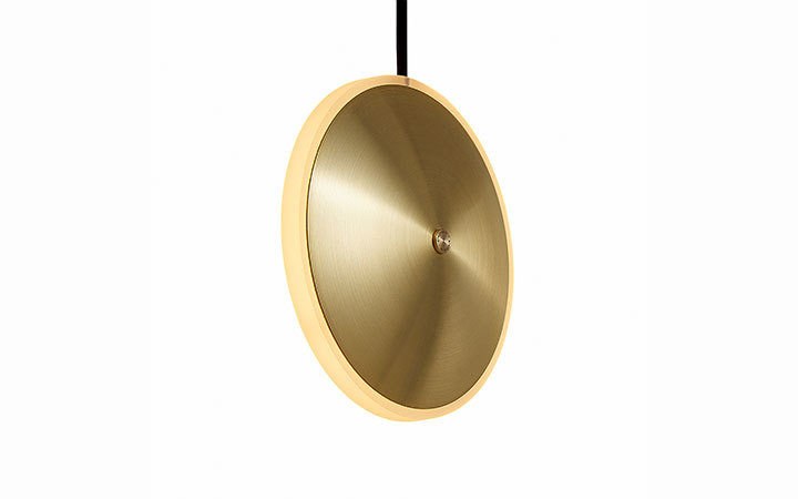 Chrona Vertical Dish Pendant Lamp by Graypants Pendant Lamps