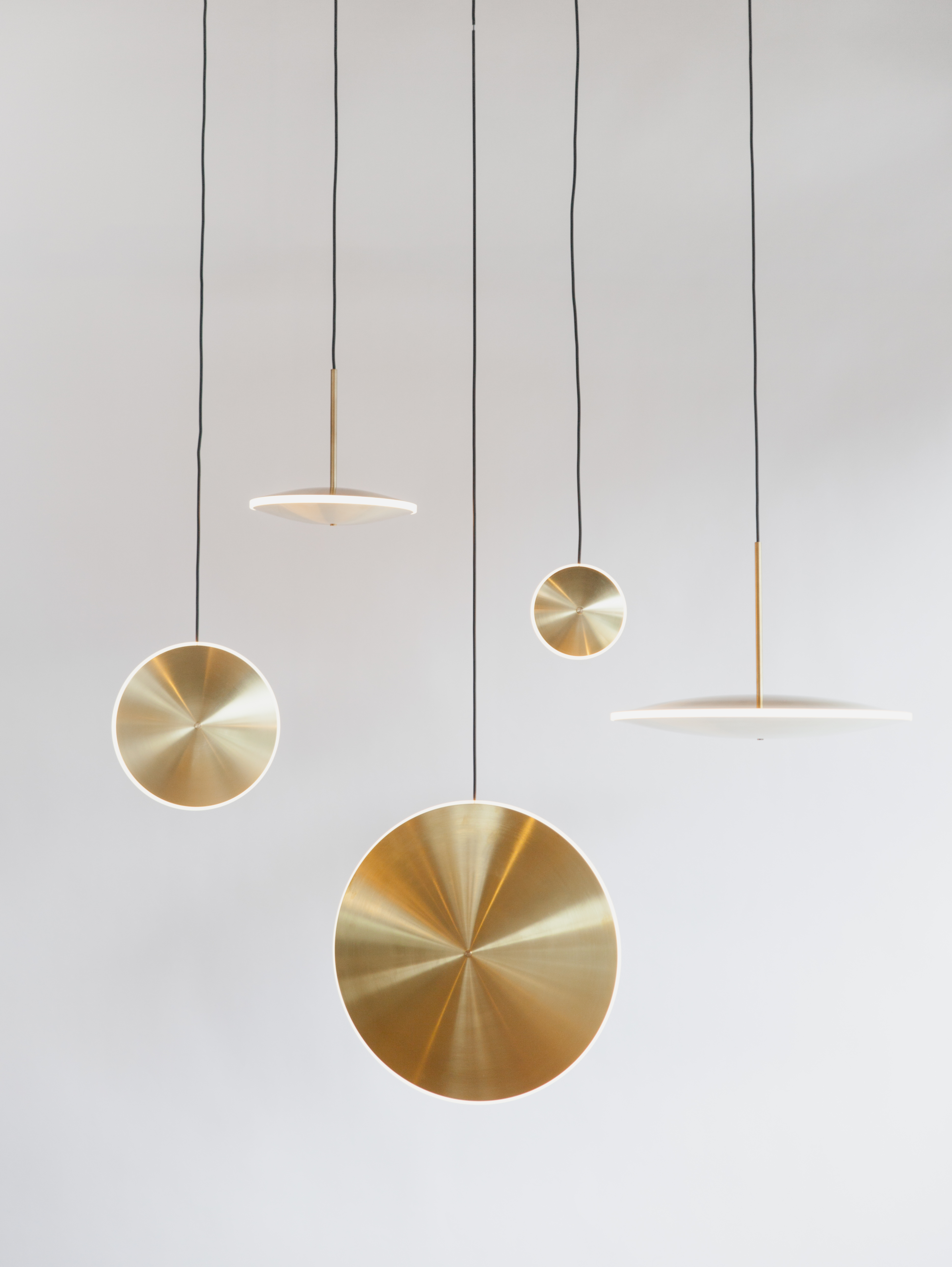 Chrona Horizontal Dish Pendant Lamp by Graypants Pendant Lamps