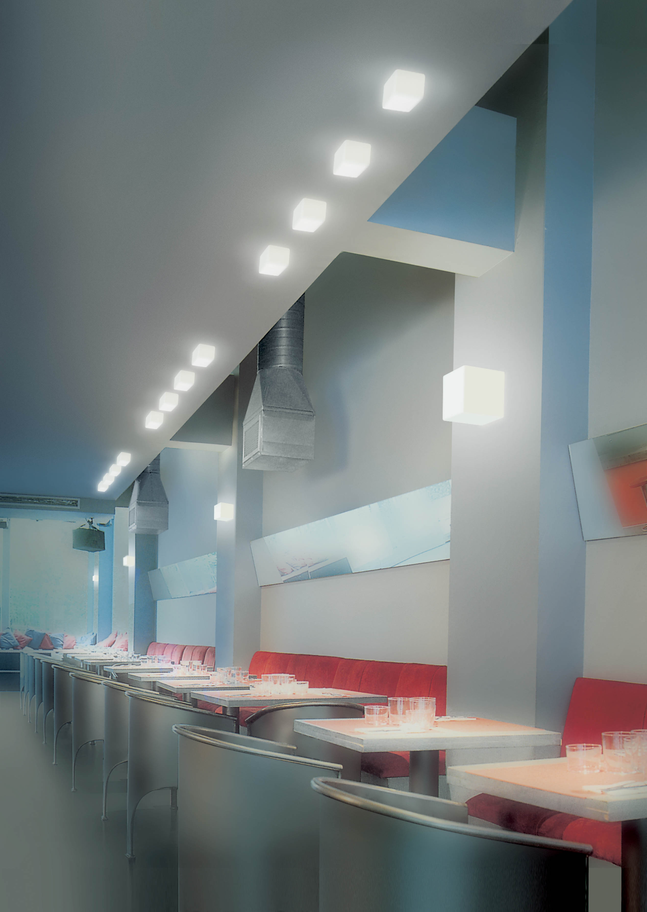 Cubi Wall / Ceiling Lamp by Leucos Lamps