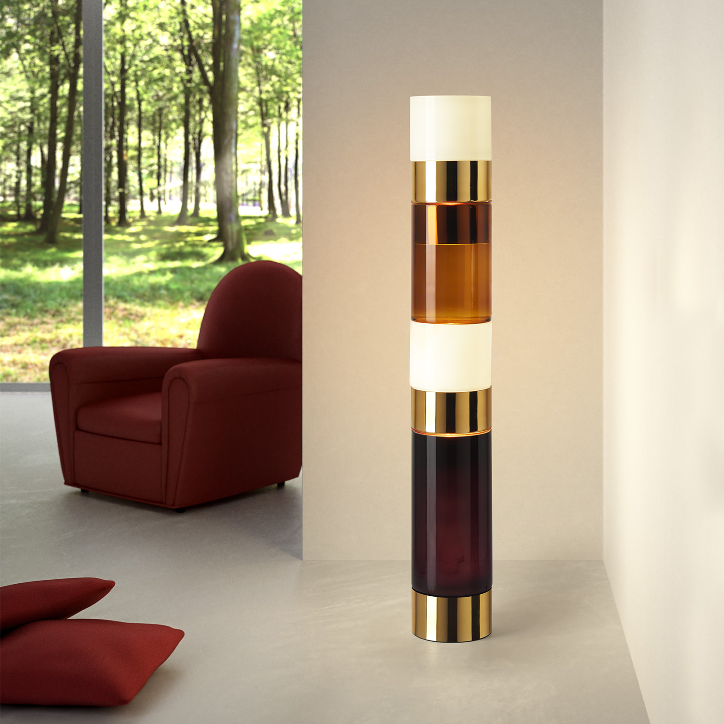 Stacking D Floor Lamp by Leucos Lamps