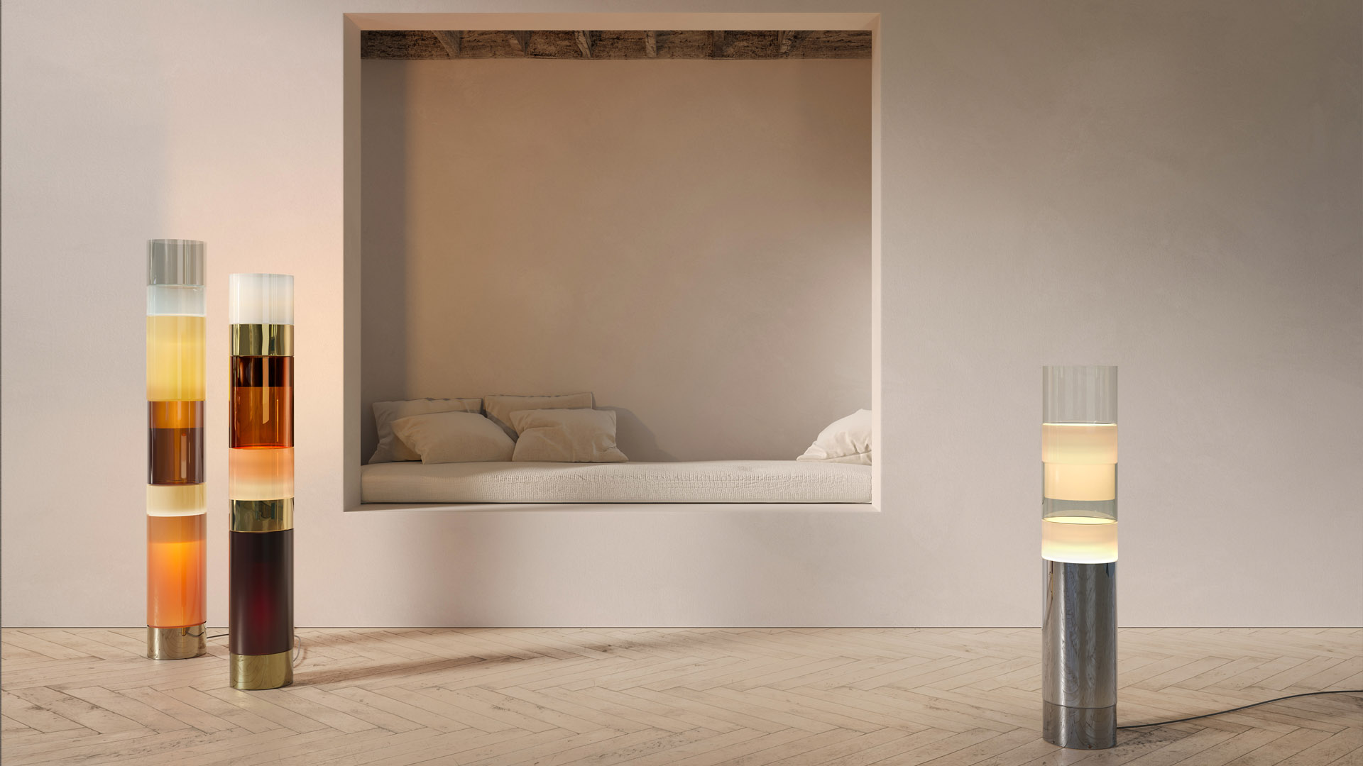 Stacking D Floor Lamp by Leucos Lamps
