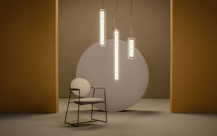 Stacking  90 Vertical Pendant Lamp by Leucos Lamps