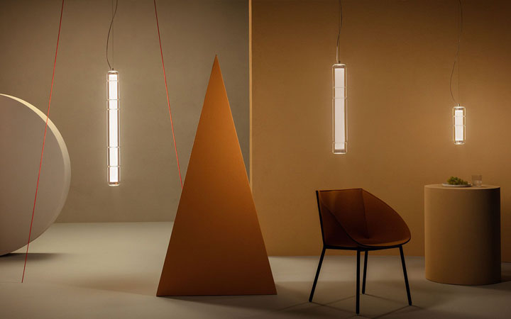 Stacking  90 Vertical Pendant Lamp by Leucos Lamps