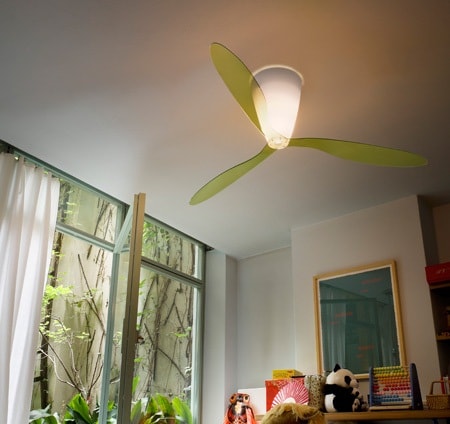 Blow Ceiling Fan by LucePlan Lamps