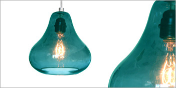 Kiss Pendant Aqua Lamp by Luxello Pendant Lamps