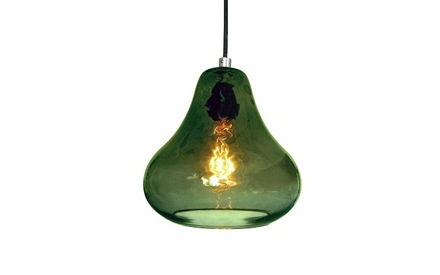 Kiss Pendant Lamp - Olive Glass by Luxello Pendant Lamps