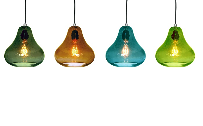 Kiss Pendant Lamp - Olive Glass by Luxello Pendant Lamps