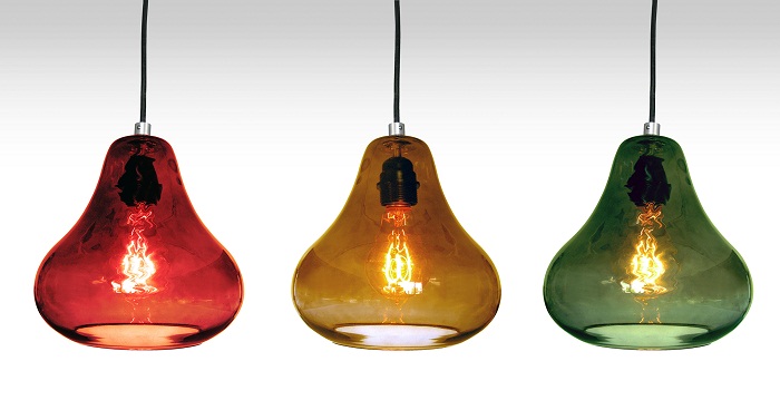 Kiss Pendant Lamp - Olive Glass by Luxello Pendant Lamps