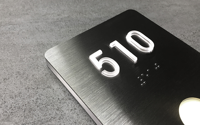 Led Room Numbers Lighted by Luxello LED Signage