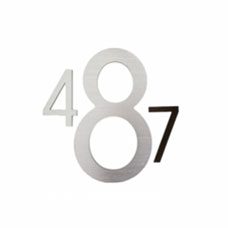 Modern 10" House Address Numbers by Luxello LED Signage