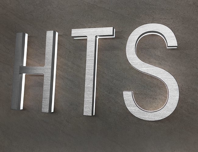 Modern Lighted Address Letters 8" by Luxello LED Signage