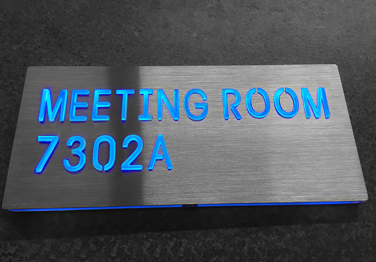 LED Directional Room Signage by Luxello LED Signage